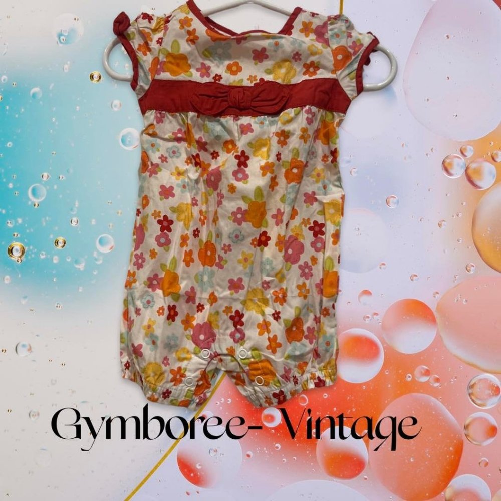 Gymboree NWT Fiesta, Fiesta! Flower Woven Romer 0- 3 mos